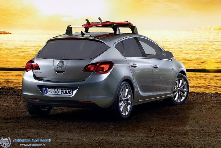 atleet deed het maak je geïrriteerd Opel Astra J hatchback roof base carrier aluminium - Original Car Parts